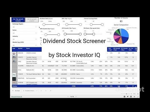 Dividend Stock Screener Demo: Find High-Yield Dividend Stocks Quickly