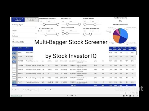 Multi-Bagger Stock Screener Demo: Find 100-Bagger Stocks Quickly
