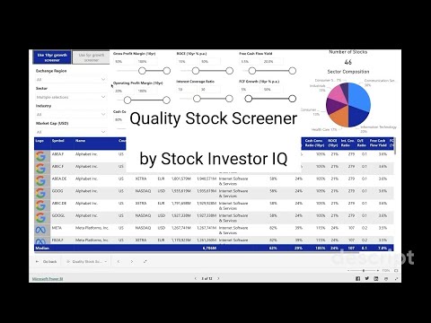 Quality Stock Screener Demo: Find High-Quality Stocks Quickly